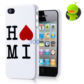 哈密瓜（hamimelon） 010101000601　I Love Hami iphone4保护壳 送贴膜防尘塞