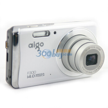 爱国者（aigo） DC-F300 数码相机（白色）