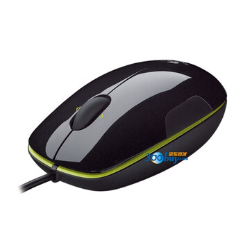 罗技（Logitech）LS1 激光鼠标 黑色绿边