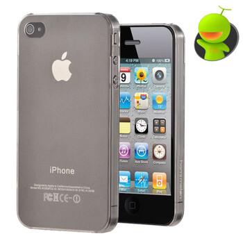 哈密瓜（hamimelon）HM0155 iphone4S保护套 4S0.6mm透感系列 磨砂外壳 后壳 保护壳 透白