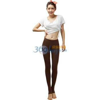 爱帝女士棉莱卡踩脚打底裤6116101211 深棕 XL