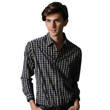 POLO VILLAE保罗威特男士黄格长衬 PFECFADCF888 54/XXL