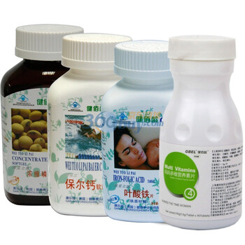 健康妈妈之哺乳期乳母 (浓缩磷脂+保尔钙+妈妈多维营养素片4 +铁质叶酸片)JZH004