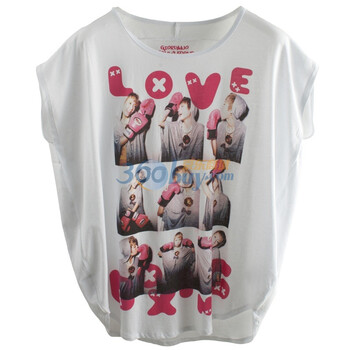 Giordano佐丹奴 T恤 女活出真我动感Big Tee 01391065 纯白 M