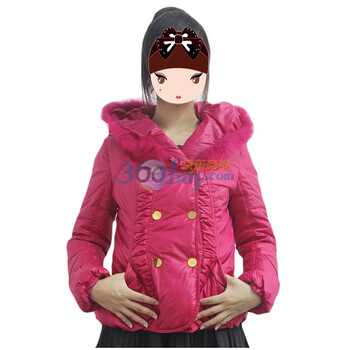 卡莎布兰卡casablank新品短款羽绒服C1101716 玫红 L