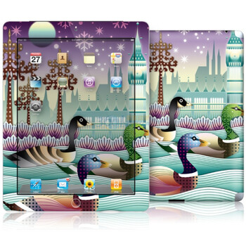 ideaSkin 苹果 iPad 2/新iPad 3/The New iPad 野鸭戏水 外壳贴膜 保护套 贴纸 皮肤 DARB050799