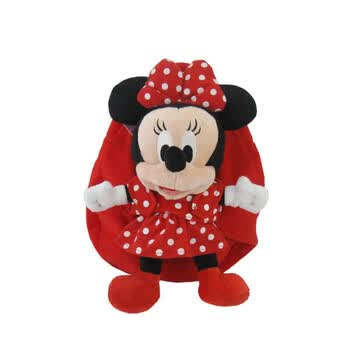 迪士尼/Disney 儿童书包背包·米奇毛绒儿童背包-米妮宝宝 CC-M0310 红色