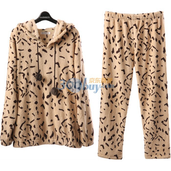 2012秋季新品 歌瑞尔丝丝心语男式情侣珊瑚绒家居服睡衣套装 浅黄色 XXL
