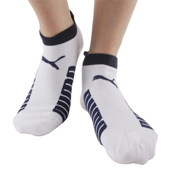 PUMA 彪马 男士绣花毛圈运动短袜 休闲袜子 中花灰 25-27cm