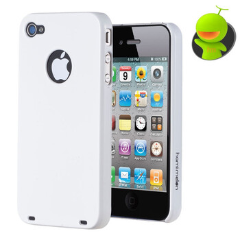 哈密瓜（hamimelon） HM0099　iphone4保护套 升级版钢琴烤漆12色 外壳 白色 送防尘塞贴膜