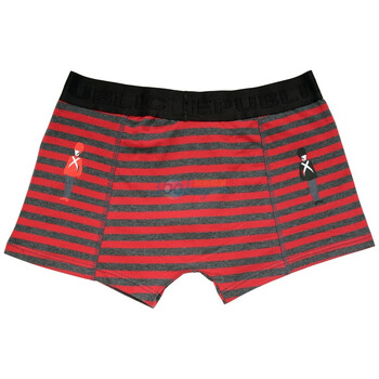 Cotton RepubLic 棉花共和国 印花条纹 男式 平角内裤01123008 红色 XXL