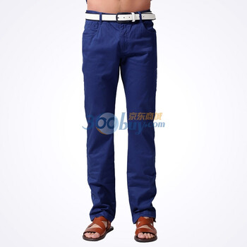 N&Q诺奇2012春装新品男纯色直筒休闲牛仔裤 M221GD28A03 蓝色 38