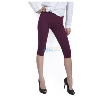 O.SA冬装新品打底裤女装七分打底裤塑身裤子SK00303 洋红 (品红 玫瑰红) XL