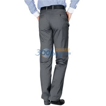 LUCKDEER幸运鹿男装 2012春夏新款 商务简约直筒休闲裤 16301 冷灰色 40