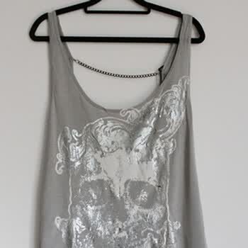 汤尼俊士(Tonyjeans)女装 胸前印花图案 吊带背心 2209209200-92 浅灰色 M