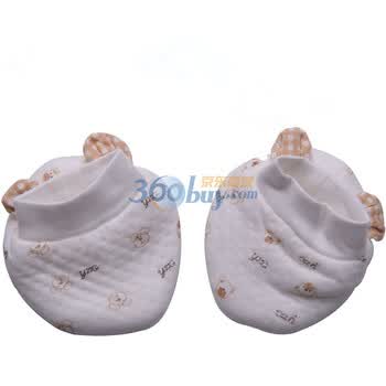 婴之谷2011秋季新品 夹层提点脚套T2953 卡其色 59码