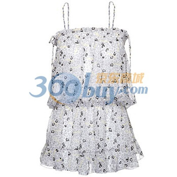 爱慕　imi’s爱美丽HIT豹纹乔其纱长裙IM81891 灰色 165