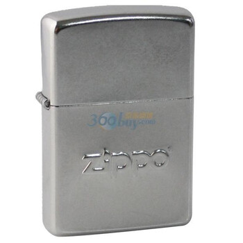 ZIPPO打火机仿旧印章-花砂镀铬反凸冲压21193