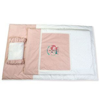 宝贝不哭 CP1102 高级床品三件套 枕被褥 婴儿用品 送礼佳品 粉色