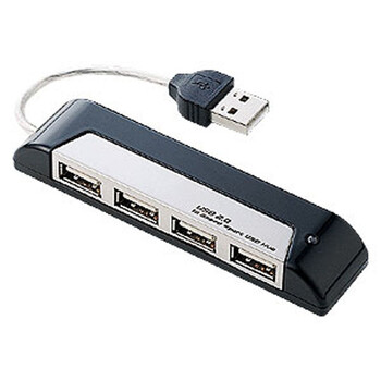 日本SANWA SUPPLY USB-HUB217BK 口琴型USB集线器HUB 3色可选/黑