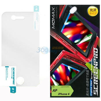 摩米士（MOMAX）专业级液晶保护膜 适用于Apple iPhone4