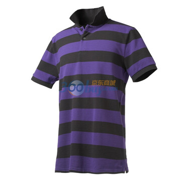 Giordano佐丹奴 Polo 男撞色自由间修身珠地Polo 01011008 深紫色 XL