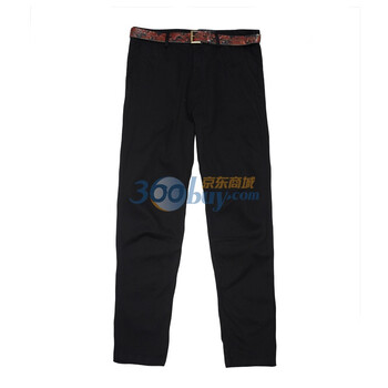 商城正品 IR男装 秋款上新 纯棉直筒休闲弹力长裤3202183 黑色 XL(185/88A)