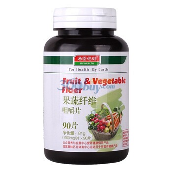 汤臣倍健 果蔬纤维咀嚼片 膳食纤维片 900mg/片×90片