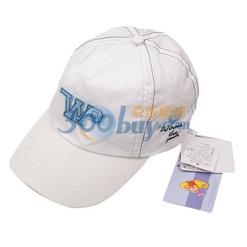 Disney/迪士尼童帽 帽子 维尼熊鸭舌帽 W07MQ3504 白色 54