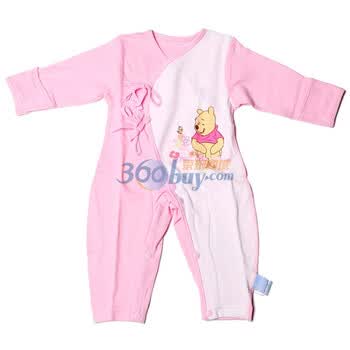 Disneybaby迪士尼宝宝开心游戏斜襟系带哈衣粉色811110（59/44）