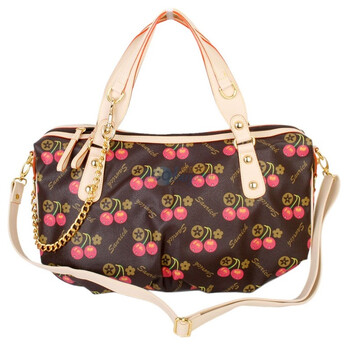 圣丽奴单肩手提两用包3936樱桃深啡