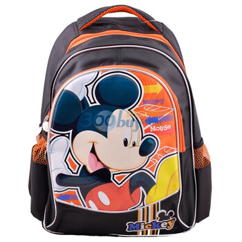 迪士尼/Disney CL-M0372 超高性价比大容量 卡通形象米奇米妮 儿童双肩背包 小学生书包 黑色