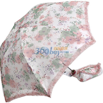 2012年新款 天堂伞 防紫外线 防晒 晴雨伞 341E朝花晨露 4号绿S