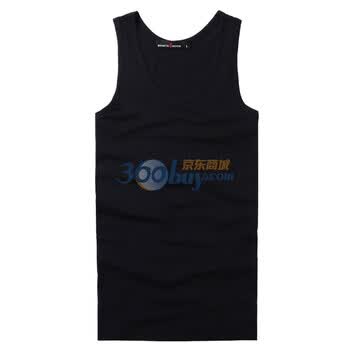 ROMCII BOOD/乐思邦 新款四季百搭运动紧身男纯棉休闲背心 6111 黑色 XL