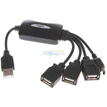 奥视通（ostran）OST-326 USB2.0黑蜘蛛HUB(不带电源）