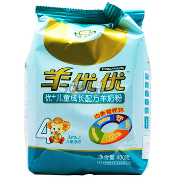 御宝 羊优优优+儿童成长配方羊奶粉4段 400g袋装 3岁以上