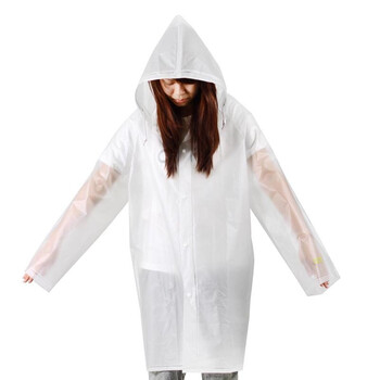 a-life最生活 最新品 雨披/雨衣 EVA 磨砂透明雨衣 C-1301 L码