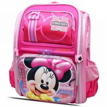 迪士尼disney新款米奇小学生减负书包　儿童太空背包M0356 桃色