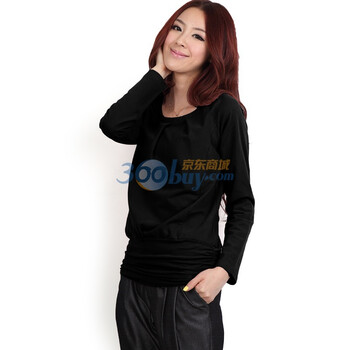 O.SA2012新款韩版女装T恤 ST00702 黑色 M