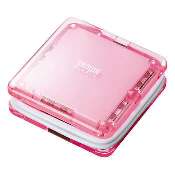日本SANWA SUPPLY USB-HUB239P 可收藏水晶方块4口集线器 4色可选/粉红色