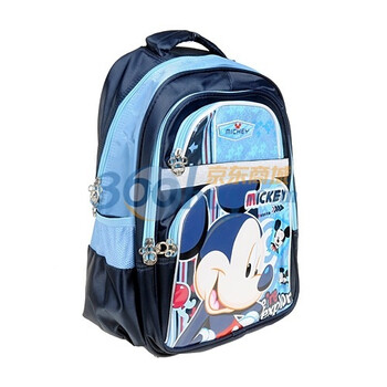 迪士尼/Disney Mickey 米奇/米妮卡通图案双肩学生书包/双肩书包SM80177XZR 深蓝色
