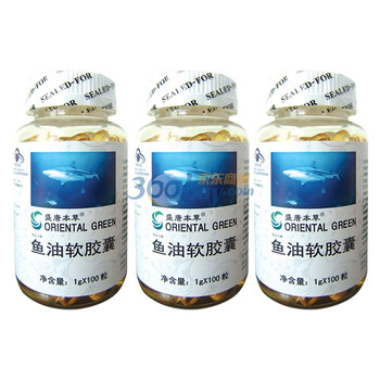 盛唐本草鱼油软胶囊3瓶装1g*100粒/瓶