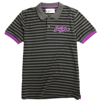 Giordano佐丹奴BSX Polo 男涂鸦刺绣横间珠地POLO 04011002 藏蓝 M