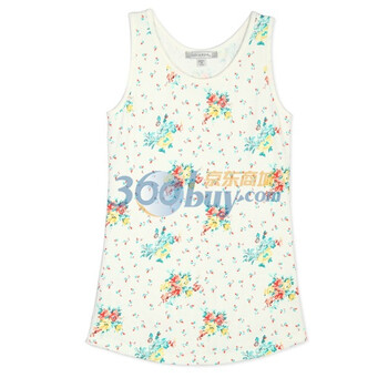 歌莉娅GOELIA印花背心105B019W 白色 M