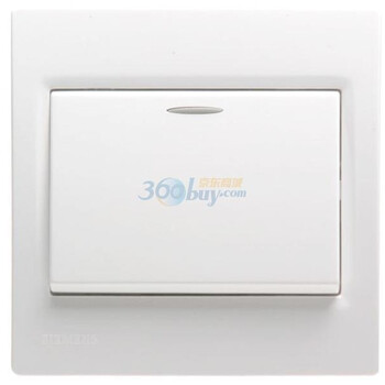 西门子（SIEMENS）灵动单开带荧光礼包装/5只 5TA07321NC1*5 （雅白色）