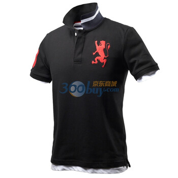 Giordano佐丹奴 Polo 男弹力狮王运动修身Polo 01010180 深灰 XL