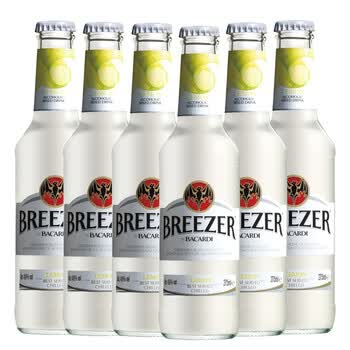 Bacardi百加得冰锐预调朗姆酒6瓶装柠檬味