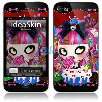 ideaSkin iPhone 4 糖果女孩 手机外壳保护套皮贴膜 CJKC652070