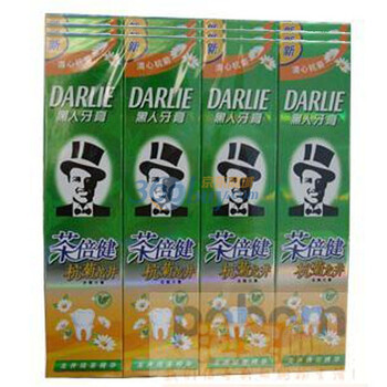DARLIE黑人茶倍健杭菊龙井牙膏90g*12 超值家庭优惠装