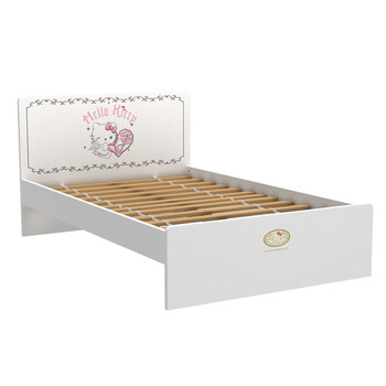 酷漫居 Hello kitty 高档家具 KT大明星 儿童床/排骨架床 家具品牌 儿童家具 爱洛粉红 1.5米床